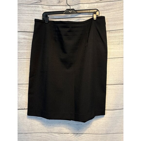 Classic Black Knee-Length Pencil Skirt Size 16 - Picture 1 of 3